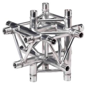 Global Truss 1.64' (0.5m) 4 Way Triangular Vertical Cross Junction Apex TR-4098