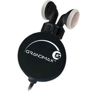 Grandmax R-AUDIO-4 Retractable Stereo Earphone, Blk: Picture 1 regular