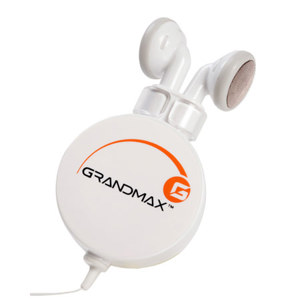 Grandmax R-AUDIO-4 Retractable Stereo Earphone, Wht: Picture 1 regular