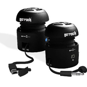 Grandmax SPKR-GR1 Go Rock Mini Portable Speaker SPKR-GR1-BK