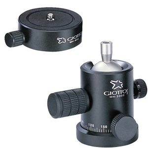  Giottos MH 3000-500 Heavy Duty Large Ball Head with Independent Panning Lock - Supports 33 lbs. 