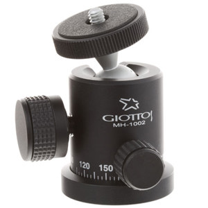  Giottos MH-1002 Compact Ball Head with Independent Panning Lock - Supports 6.6 lbs. 