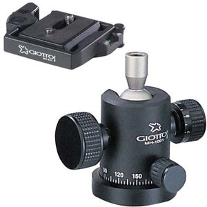  Giottos MH-1001 Pro Medium Ball Head with Independent Panning Lock and Built-in MH652 Quick Release - Supports 11 lbs 