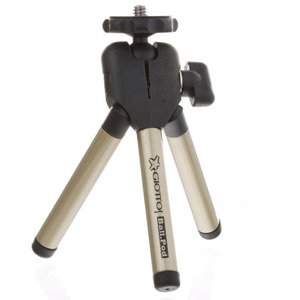  Giottos Ball-Pod 5-Section Mini Tripod with Case, Titanium Finish 