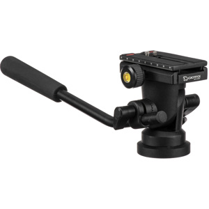  Giottos VH6011-658D Lightweight Aluminum Fluid Movement Quick Release Video Head - Maximum Load: 6.6 lbs. 