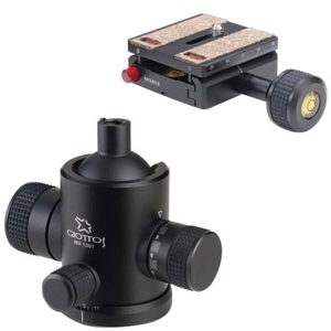  Giottos MH-1301 Pro Series II Medium Socket & Ball Head with MH-656 Quick Release System - Max Load: 20 lbs. 