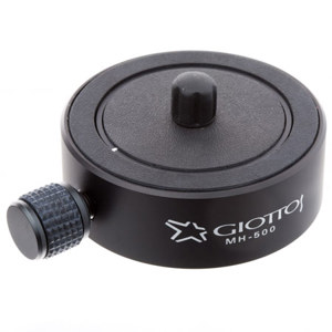  Giottos MH-500 Pro Quick Release Adapter & Plate, Dual Threaded (fits MH-1000, MH-1001 & MH-2000 Ballheads) 