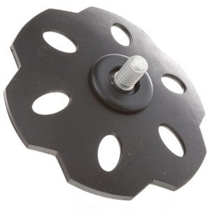  Giottos Snow Shoe with Spike and Removable Skirt, 4" Diameter, 3.2" Length, with Ground Metal Tip. 