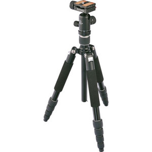  Giottos 5-Section Aluminum Tripod/Monopod with Ballhead, 5.4' Max Tripod Height, 8.8lbs Load Capacity 