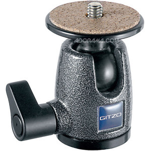  Gitzo G1077M Magnesium Vertical Ball Head for Series 0 Tripods (Supports 5.5 lbs) 