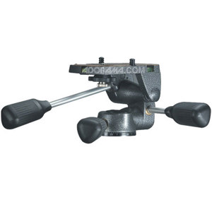  Gitzo G2270M Magnesium 3-way Low-Profile Rationelle Head with Fixed Long Plate, for Series 2 Tripods. 