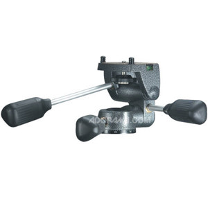  Gitzo G2271M Magnesium 3-way Low-Profile Rationelle Head with Fixed Compact Plate, for Series 2 Tripods 