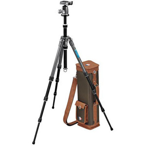  Gitzo GK1380VQR Series 1 Vintage Aluminum Tripod Kit with Quick Release Ballhead & Bag, Maximum Height 67", Supports 8 lbs. 