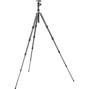  Gitzo GK1580TQR5 Series 1 6x Carbon Fiber 5-Section Traveler Tripod Kit with QR Ball Head, Supports 12 lbs., Max Height 58". 