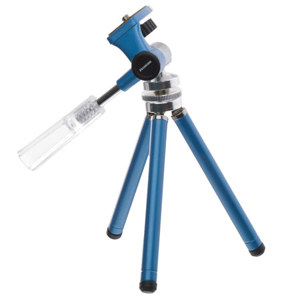  Hakuba Digital Table Pod Tripod with 3-way Pan Head, Blue, Minimum Height: 4.2" Maximum Height: 11.2", Weight: 6.7 Ounces 