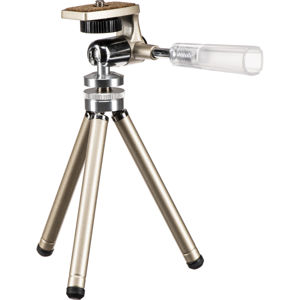  Hakuba Digital Table Pod Tripod, with 3-way Pan Head, Champagne Gold, Minimum Height: 4.2" Maximum Height: 11.2" Weight: 6.7 Ounces 
