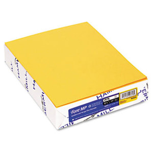  Hammermill Fore MP Recycled Colored Paper 11x17", 20lbs, 500 Ream, Goldenrod 
