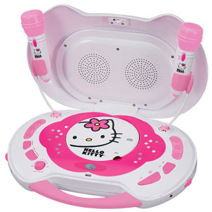 Hello Kitty KT2003B CD Karaoke System and CD Player KT2003B