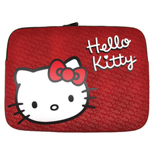 Hello Kitty KT4315RW 15.4 inch Laptop Sleeve, Red/White: Picture 1 regular