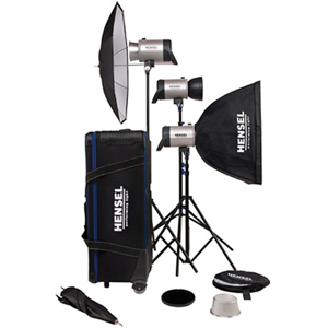  Hensel Integra Pro Super Size Kit with Three Integra Pro 500 Monolights & Accessories, 1,500 Total watt Seconds. 
