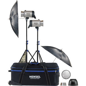  Hensel Integra 500 Plus w/Freemask 2 Light Kit (2 each 500 w/s) w/Chimera Pro II / XSmall Lightbank (#1510) and (#2188)  Speedring 