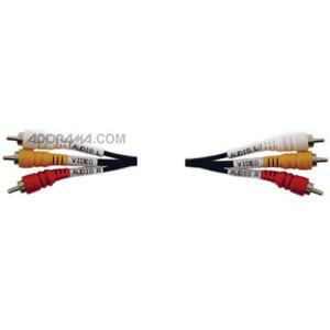 Hosa 49.5' Audio/Video Cable 3 RCA Male VRA315