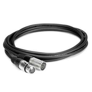 Hosa DMX-530 DMX 5-Pin XLR Male to 5-Pin XLR Female Extension Cable - 30': Picture 1 regular