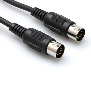 Hosa 3' MIDI to MIDI (STD) Cable, Black: Picture 1 regular