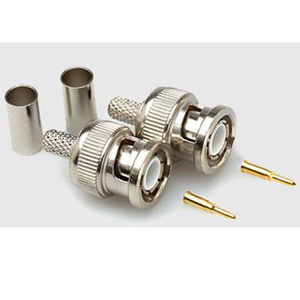 Hosa BNC In-Line Connectors, Crimp Type, 2 Pack, NBN-258 #NBN258: Picture 1 regular
