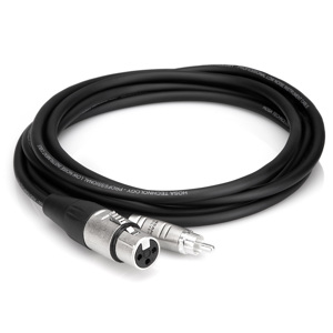 Hosa 10Ft 3 Pin XLR Female - RCA Male Cable(Metal Ends): Picture 1 regular