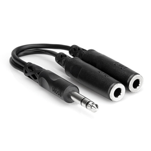 Hosa 6" Stereo 1/4" Male YPP118