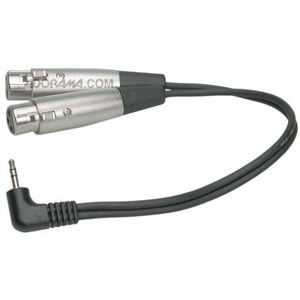 Hosa 1Ft, 3.5mm Mini Stereo Male - 2 XLR Female Y-Cable: Picture 1 regular
