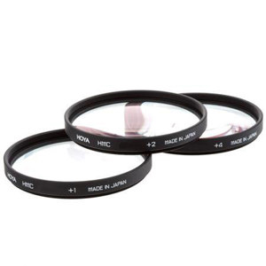  Hoya 46mm Close-up Filter Set with +1, +2 & +4 Macro Lenses. 