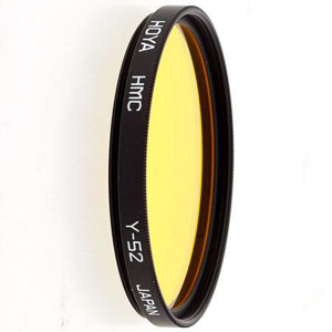  Hoya 58mm Dark Yellow Multi Coated Glass Filter (#52) 