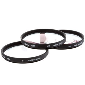  Hoya 62mm Close-Up Filter Set (+1 +2 +4) Multi Coated Diopters 