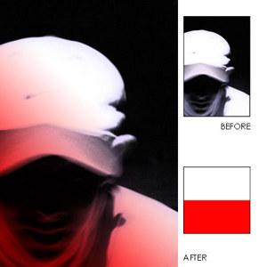  Hoya 49mm Half-Color Red Special Effects Glass Filter 