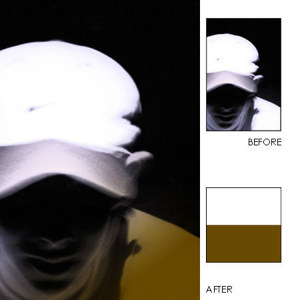  Hoya 55mm Half-Color Brown Special Effects Glass Filter 