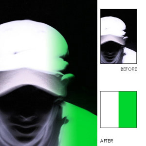  Hoya 55mm Half-Color Green Special Effects Glass Filter 