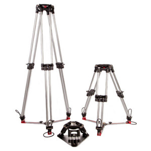  iKan Heavy Duty Cinema Tripod Kit, Includes Hard Sided Shipping Case, Transit Case, Spreader, Tripod Legs, Rubberized Transport Cases 