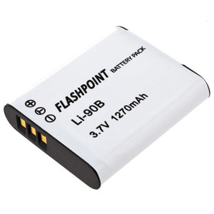 Image :  Flashpoint LI-90B Rechargeable Lithium-Ion Battery for Olympus 3.6v 1400mAh 
