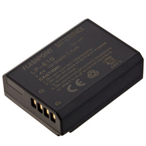 Flashpoint LPE-10 Replacement 1500 mAh Battery for Canon Rebel T3 #LPE10: Picture 1 regular