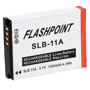 Image :  Flashpoint SLB-11A Battery for Samsung SLB-11A - 4.4v 1200mAh 