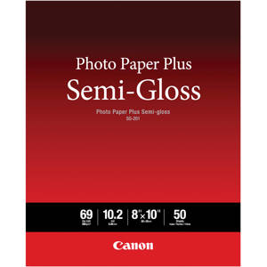  Canon SG-201 Photo Paper Plus Semi-Gloss, 8x10", 50 Sheets 