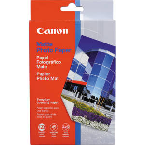  Canon Matte Photo Inkjet Paper, 8.5 mil., 4x6", 120 Sheet Pack 