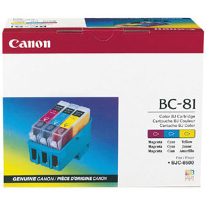  Canon BC-81 Color Ink Cartridge & Print Head for the BJC-8500 Inkjet Printer. 
