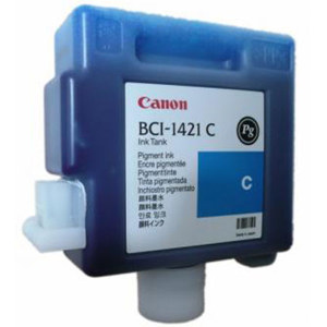  Canon BCI-1421C PG Cyan Ink Cartridge for the imagePROGRAF W8400 Inkjet Printer. 
