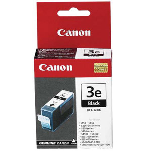  Canon BCI-3eBk Black Ink Tank for Many BJC, S & Multipass Series Inkjet Printers. 