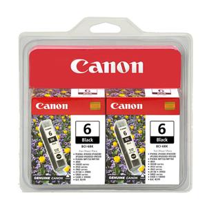  Canon BCI-6 Black Ink Twin Multipack for  i9900 and iP8500 8 Color Inkjet Printers. 