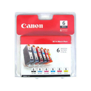  Canon BCI-6 Kit, Set of 6 Inks for Many  6 Color Inkjet Printers. 