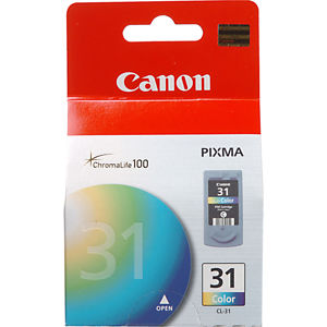  Canon CL-31 Fine Color Ink Cartridge for the Pixma IP1800, MP140 and other Photo Inkjet Printers. 